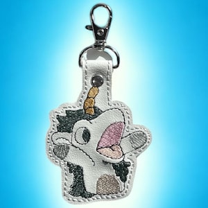 Bluey Unicorse Puppet Inspired Key Fob