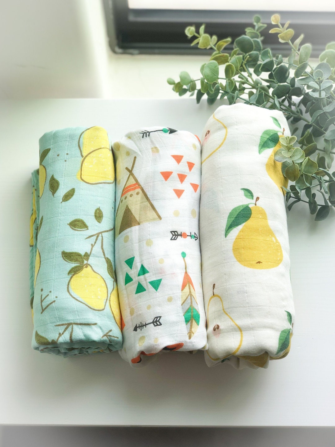 Bamboo & Organic Newborn Swaddle Blanket Baby Blanket Etsy