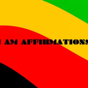 Afro Centric Ich bin Affirmationskarten