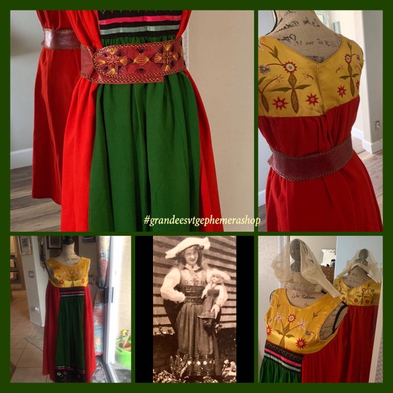 Antique Handmade Swedish Folk Costume/Antik Folkdr