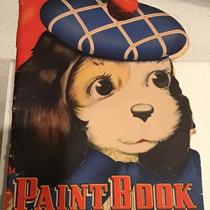 Rare Vintage 1940’s “Paint Book” Whitman Publishing Coloring Book