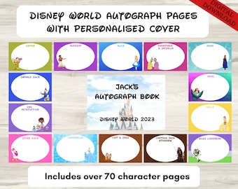 wdw Páginas de autógrafos - PORTADA PERSONALIZADA SOLAMENTE