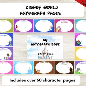 WDW Autograph Pages