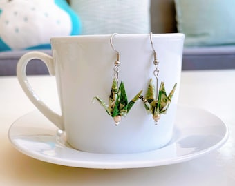 Origami Crane Earrings