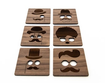 Hipster Coasters. Wood