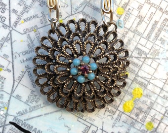 Vintage Pendant/Brooch Necklace