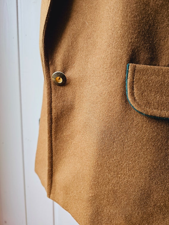Rehbraunes Vintage Jacket,Schurwolle, Julius Lang… - image 4