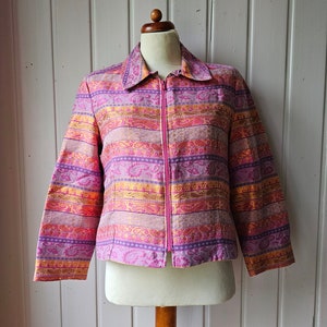 colorful vintage paisley jacket size 38/40