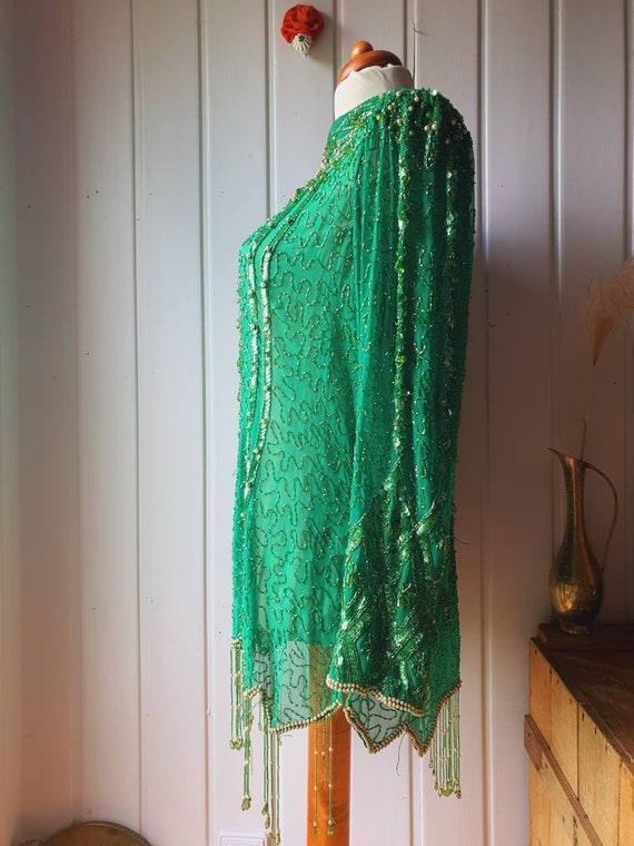 Incredible old long-sleeved tunic, covered all ov… - image 6