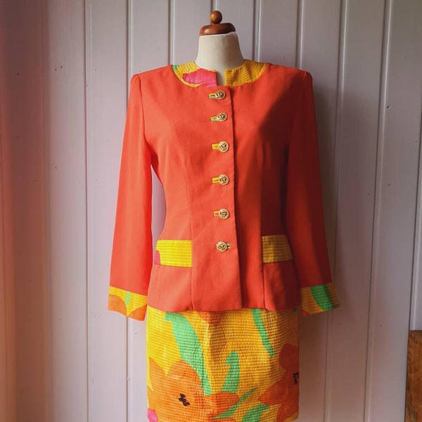 Vintage kostuum, avant-garde, maat 38, Joseph Ribkoff, Canada
