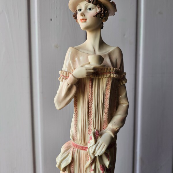 Seneca Design Figur Vintage rosa 20er Jahre