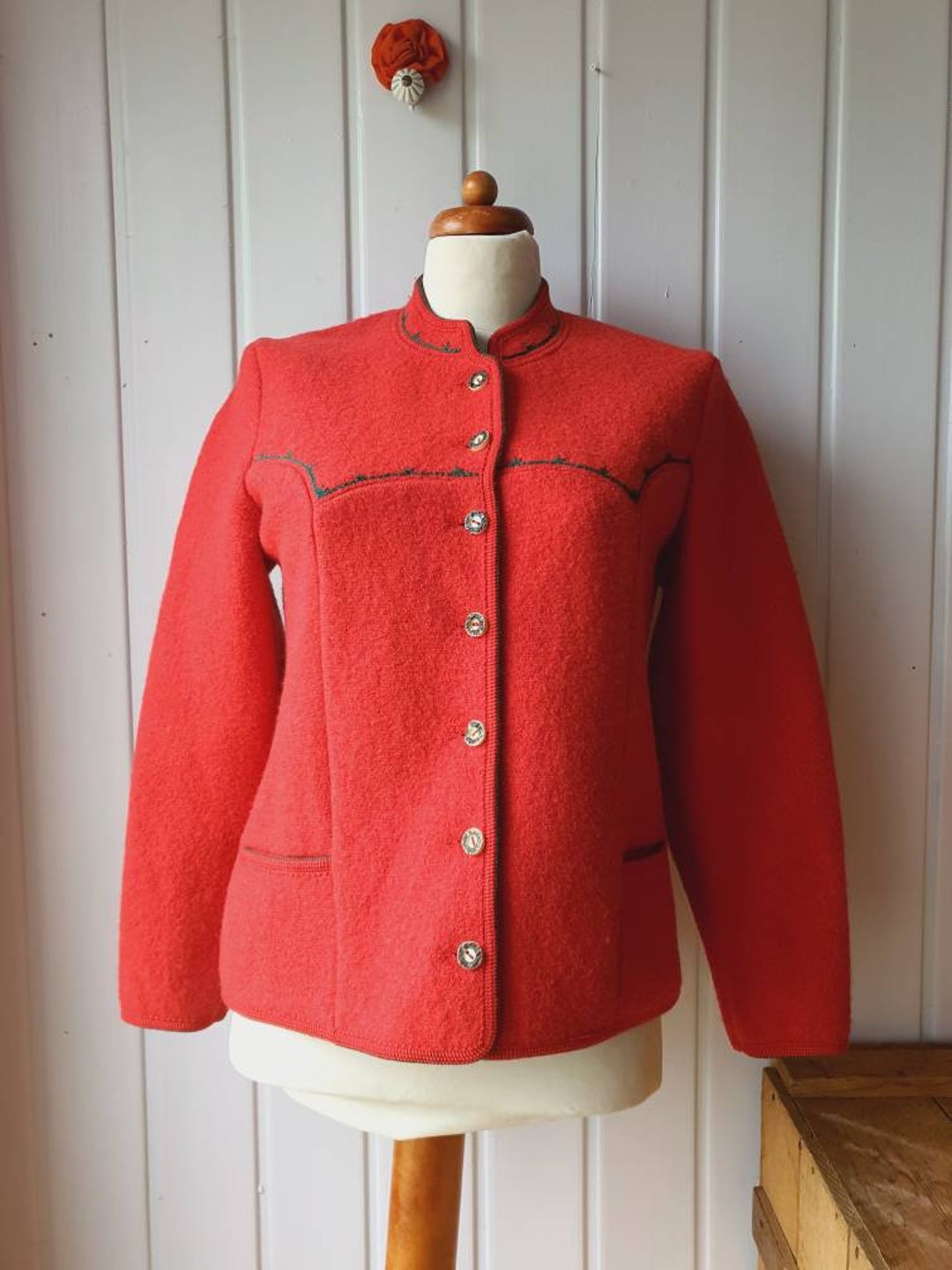 High-quality, Embroidered Tyrolean Wool Jacket, Traditional Cardigan - Etsy High-quality, Embroidered Tyrolean Wool Jacket, Traditional Cardigan - Etsy