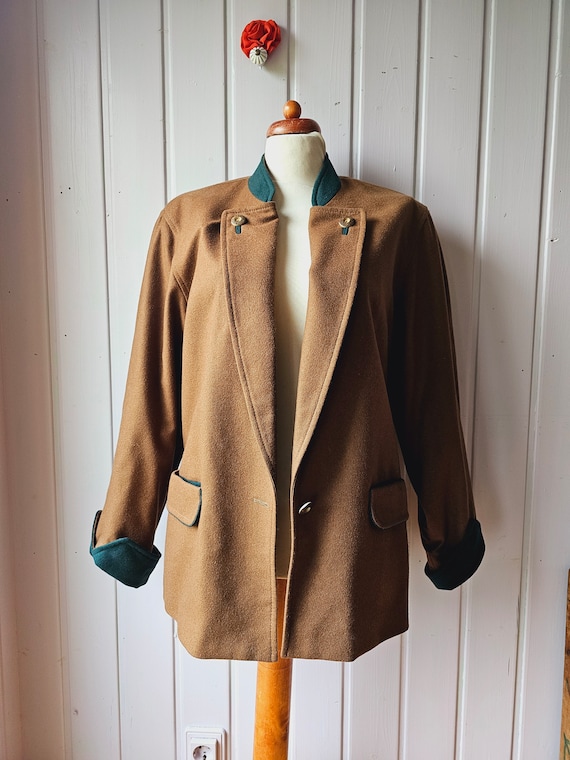 Rehbraunes Vintage Jacket,Schurwolle, Julius Lang… - image 1