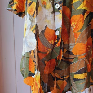 Light short-sleeved summer blouse, size 42/44, Tru image 6