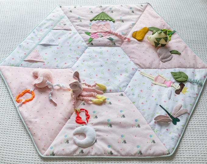 Baby Activity Mat Sensory Tummy Time Play Mat Activity Etsy