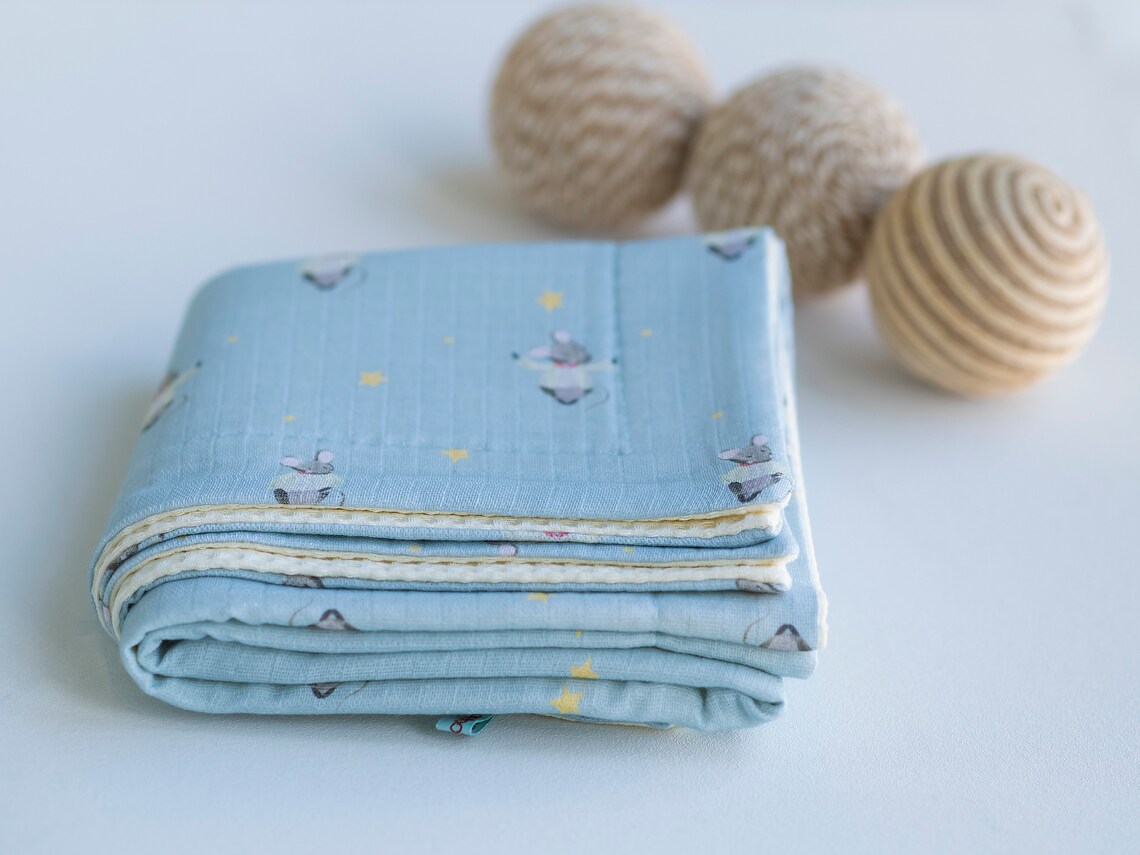 Soft Muslin Blanket Baby Waffle Blanket for Stroller Gender Etsy