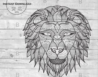 Download Lion mandala svg | Etsy