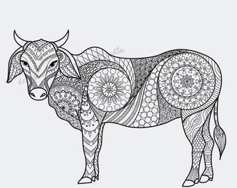 Free Free Mandala Cow Svg 208 SVG PNG EPS DXF File