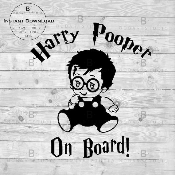 Download Harry Pooper on Board SVG Harry Potter svg Baby on Board ...