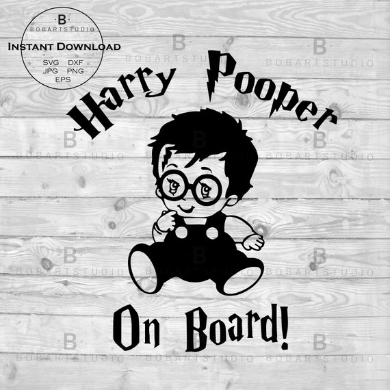 Download Harry Pooper on Board SVG Harry Potter svg Baby on Board ...