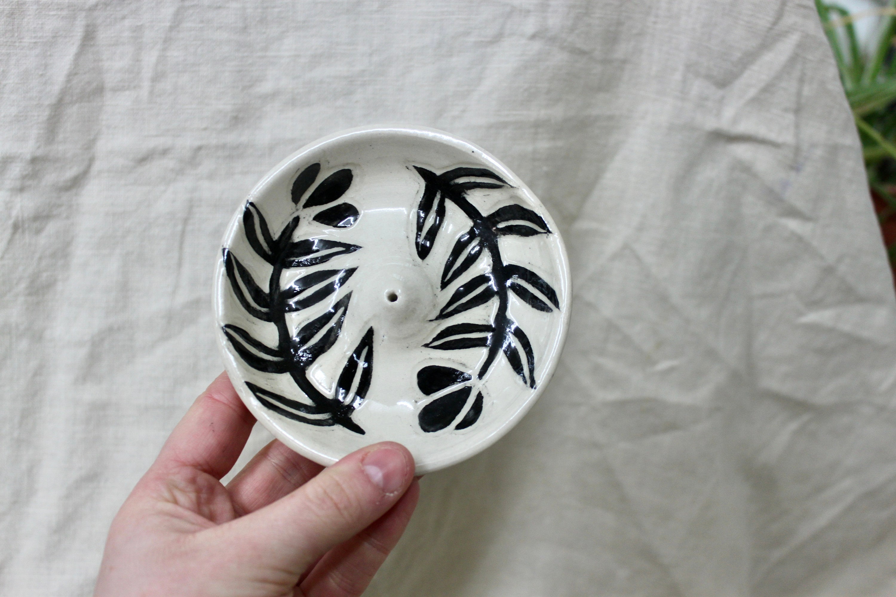 Handmade Ceramic Incense Holder Incense Burner Dish Handmade Ceramic Incense Holder Incense Burner Dish