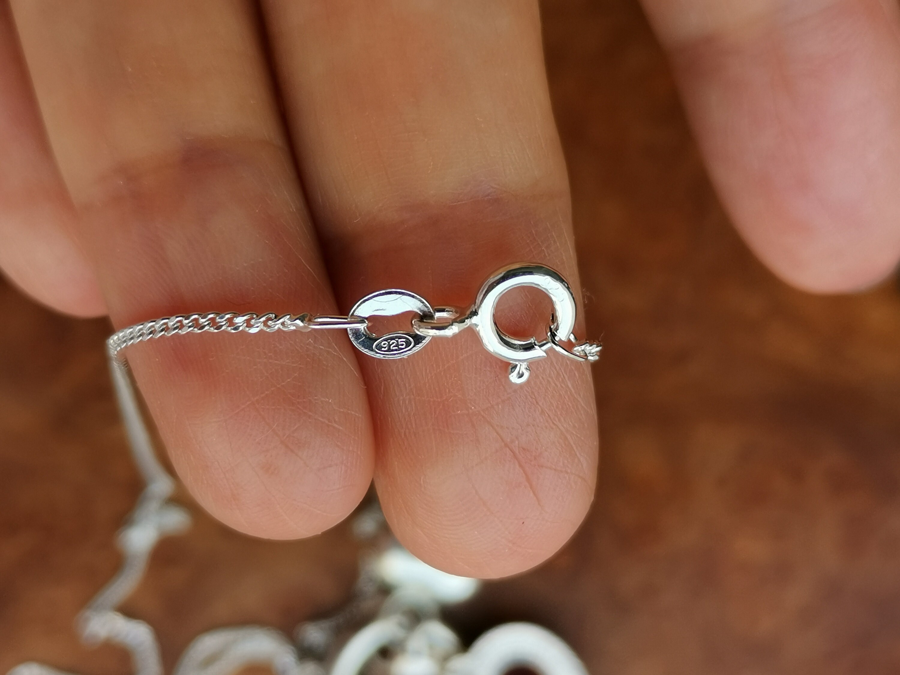 Vintage Sterling Silver Double Heart Necklace, Sterling