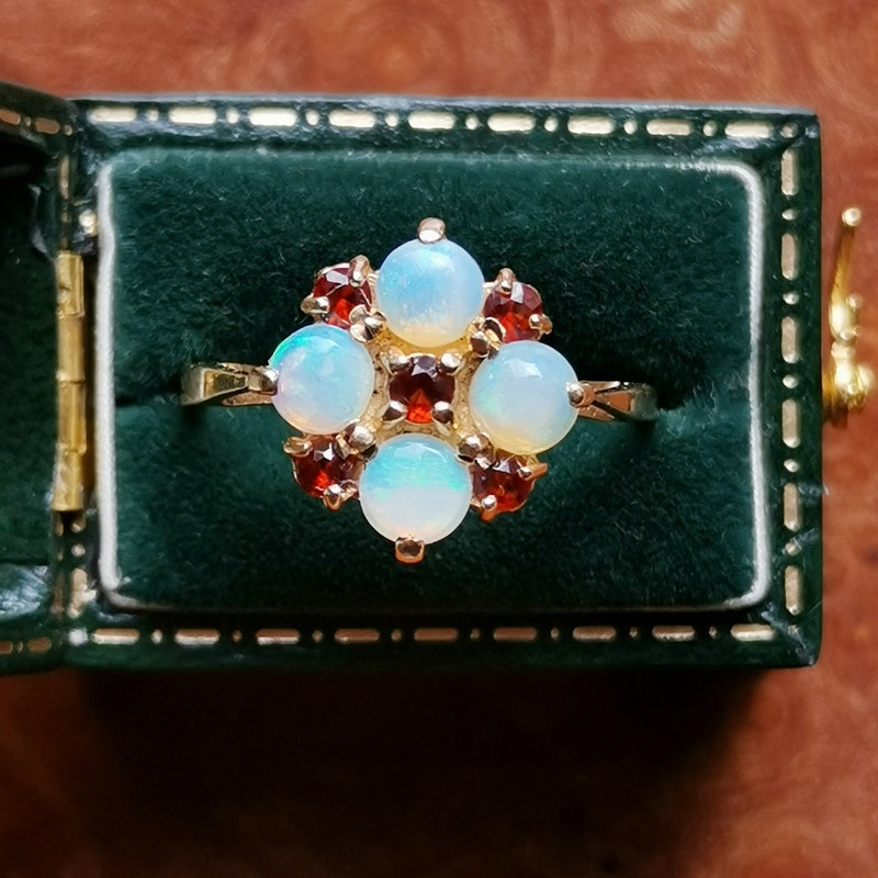 Set of Vintage Gold Opal Rings main image 1
