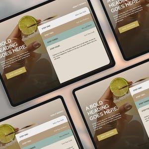 Showit Process Canvas | Personal Stylist Website 'How It Works' Section