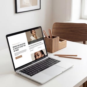 Showit Blog Canvas | Scrolling Featured Post Grid with Image | PLR Website Template