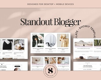 Showit Blog Template | Showit Website for Portfolio | Website Theme | Showit Template for Bloggers | Blogger Theme