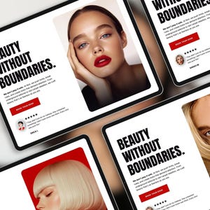 Showit Website Hero Section | Personal Stylist Image Gallery & Testimonials
