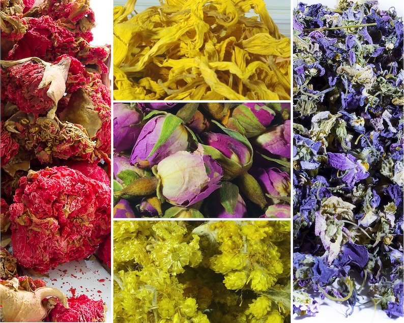 68 Types of Flowers & Petals 10g 50g Edible Dried Etsy UK