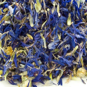 Pétalas de centáurea azul secas, decoração de bolo, guarnições artesanais, preparação de chá
