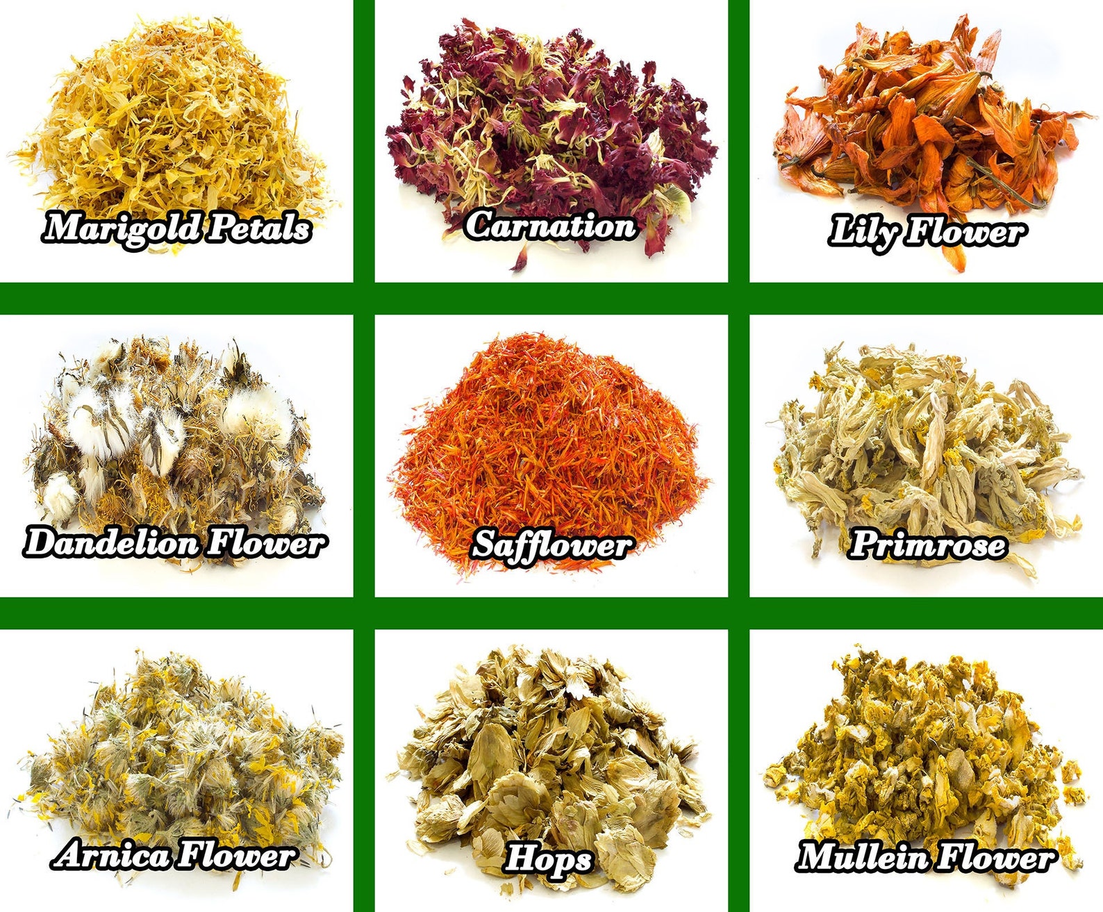 PORFOYO Fleurs Séchées Naturelles, 25 Sortes Fleur Séchées pour Bougie Savon, Fleurs Pétales, Fleur Sechees Decoration, Mélangées Fleur Séchée pour Bricolage Artisanat Photo Décoration Bougies