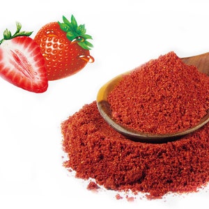 Strawberry Powder 15-100g, Superfood Diet, Healthy Powdered Strawberry, Highest Quality, Shake Lollies Jelly Yoghurt Making