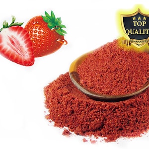 Strawberry Powder 25-100g, Superfood Diet, Healthy Powdered Strawberry, Highest Quality, Shake Lollies Jelly Yoghurt Making