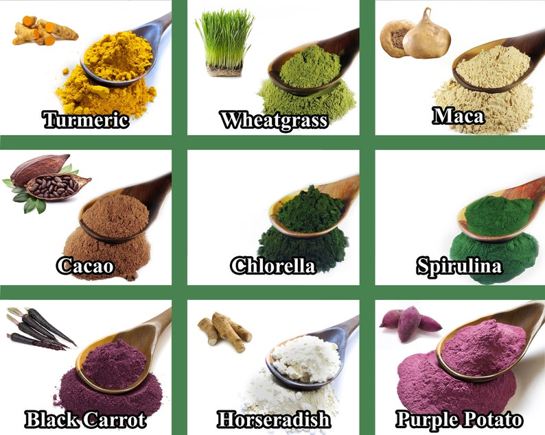 57 Types Fruit & Vegetable Powders Freeze Dried Fruit Powder Etsy