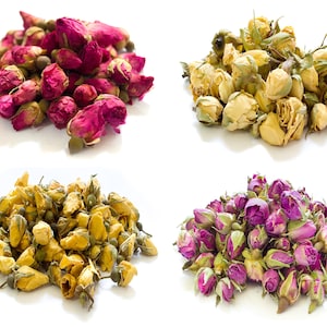 Rose Buds 50G Whole Dried Rose Buds DARK PINK Premium Natural