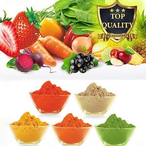 57+ Types Fruit & Vegetable Powders Freeze Dried Fruit Powder, Make Lollies Jelly Shakes Cake Camu Camu Cooking Smoothie Yoghurt Carrot Cake