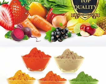 57+ Types Fruit & Vegetable Powders Freeze Dried Fruit Powder, Make Lollies Jelly Shakes Cake Camu Camu Cooking Smoothie Yoghurt Carrot Cake