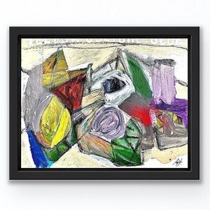 Original Abstract Acrylic Painting: Contemporary Wall Decor (11x14)