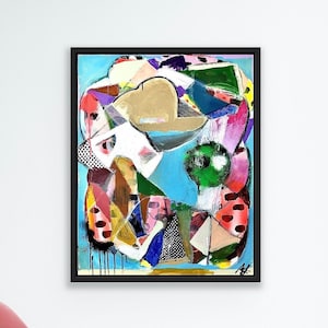 Original Abstract Acrylic Painting: Contemporary Wall Decor (24x30 in)