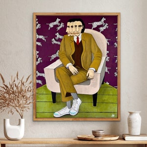Original Acrylic Painting: Contemporary Outsider Art, 24x30 inch