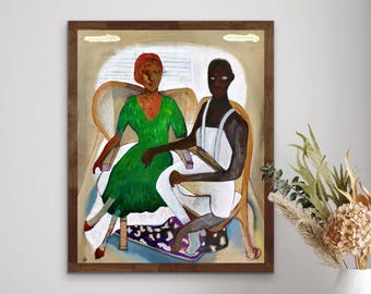 Original Acrylic Painting: Contemporary Outsider Art, 24x30 inch