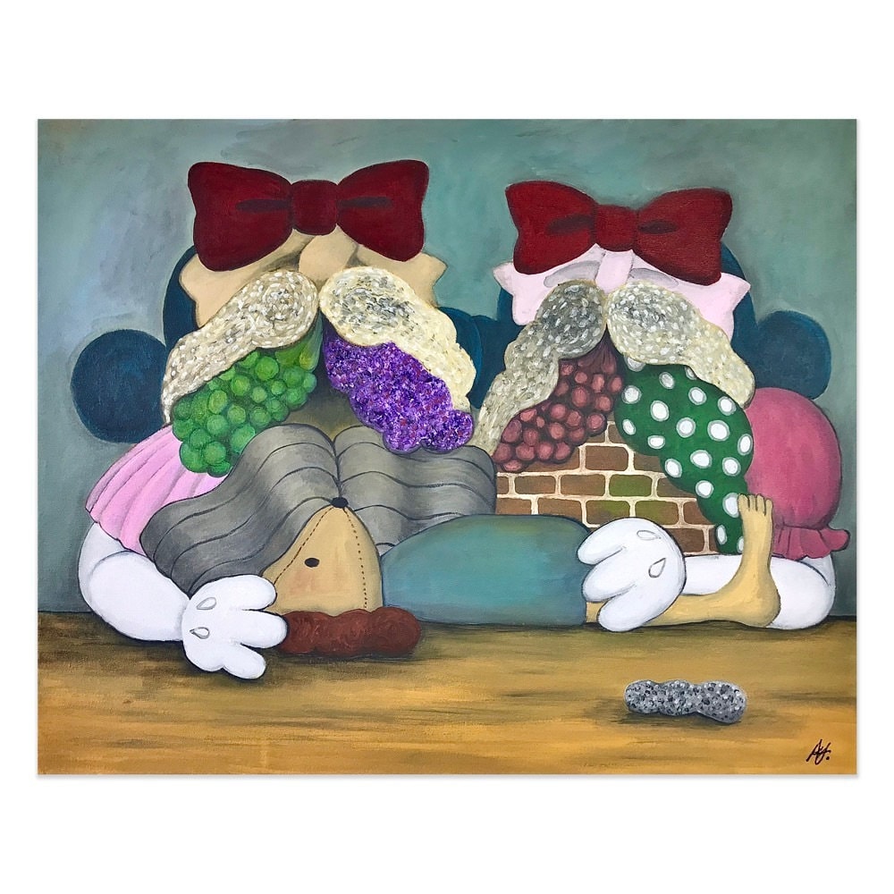 アール・ブリュットガザ地区1アクリル画アウトサイダーアートB4原画　無時代芸術 抽象画 アール・ブリュットガザ地区1アクリル画アウトサイダーアートB4