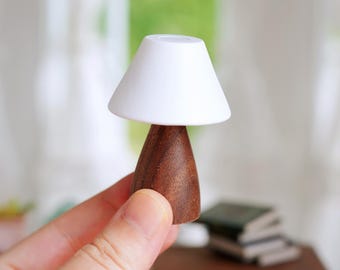 1/6 LEDデスクランプ 2個セット(ブラック+ホワイト) ライト家具 ドール