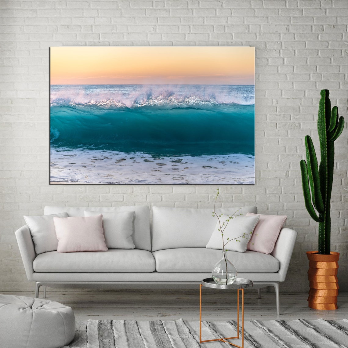 Ocean Canvas Art Canvas Wall Art Waves Ocean Canvas Sea Waves - Etsy