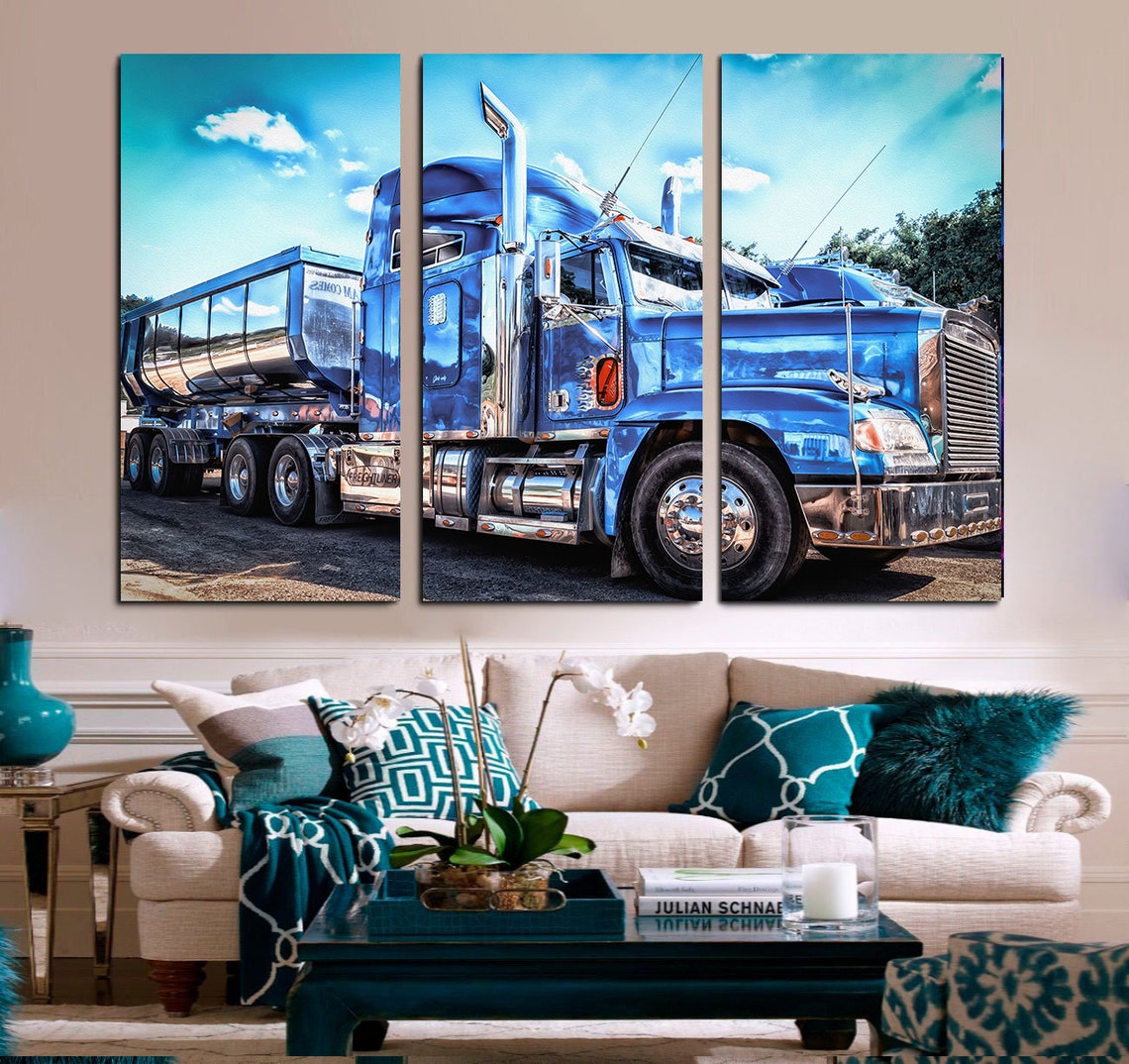 Truck Wall Art Canvas Art Truck Print Truck Wall Art Truck Etsy