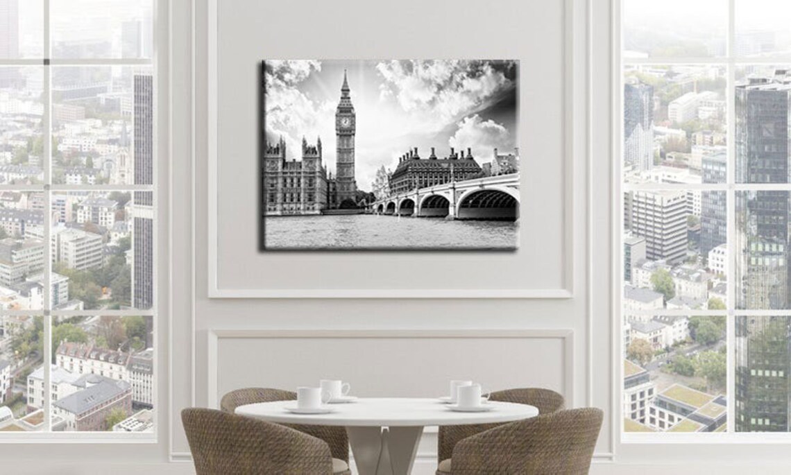 London Canvas Wall Art London Skyline City Big Ben London Etsy