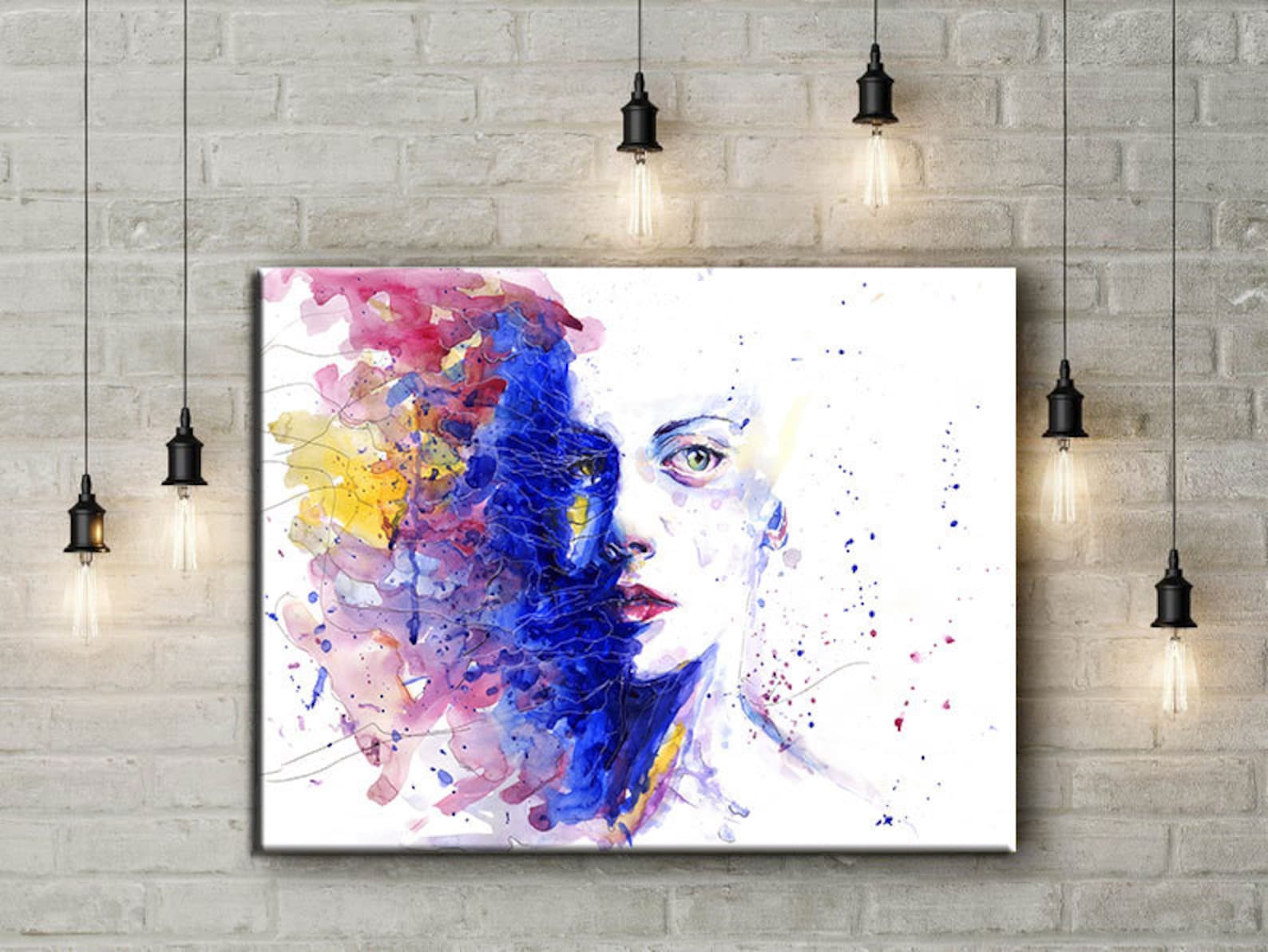 Canvas Art Woman Canvas Wall Art Canvas Large Canvas Prints Etsy